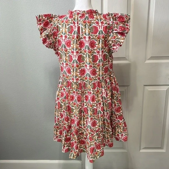 Caroline Constas Strawberry Print Floral Dress Size Medium - Picture 5 of 10